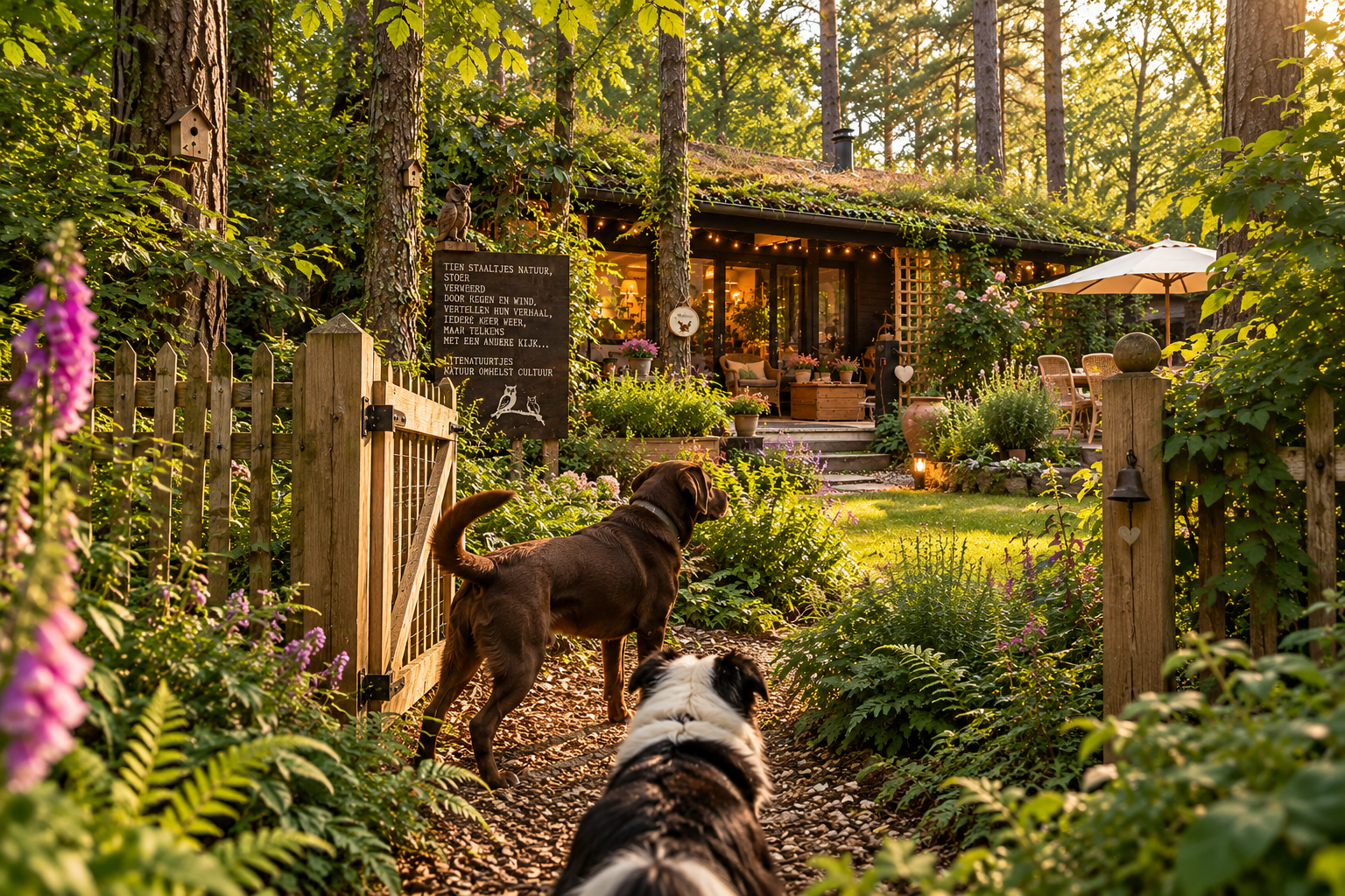 Vakantiehuis met omheinde tuin in natuurgebied de Liereman (België) 2 honden zijn welkom